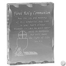 FIRST HOLY COMMUNION KEEPSAKE, OPTICAL CRYSTAL, 5