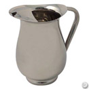 PITCHER WITH ICE GUARD, REINFORCED HANDLE, STAINLESS STEEL