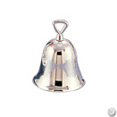 PLAIN SILVERPLATED CHRISTMAS BELL