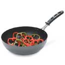 STIR FRY PAN WITH STEELCOAT X 3™ INTERIOR, CARBON STEEL 