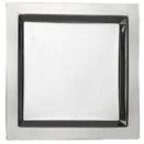 SQUARE TRAY, STAINLESS STEEL