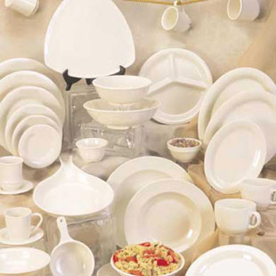 Diamond Ivory Melamine Dinnerware | Caterer's Warehouse