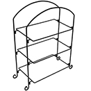 DISPLAY STAND, 3 TIER, BLACK IRON STAND