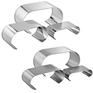 DISPLAY RISERS, 3 PIECE SET, STAINLESS - HAMMERED FINISH