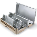 OPEN END FOOD PAN AND INSULATED TRAY RACK, BEIGE