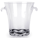 ICE BUCKET WITH TONG, POLYCARBONATE