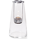 LAMP WITH HANGING TEALIGHT HOLDER, CLEAR GLASS