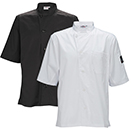 MENS TAPERED  FIT CHEF SHIRT, VENTILATED