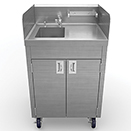 MOBILE HAND SINK, STAINLESS STEEL