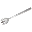HOLLOW HANDLE NOTCHED SALAD SPOON, STAINLESS
