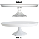 CAKE STANDS WITH PEDESTAL, DISPOSABLE PLASTIC