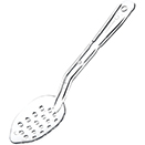 POLYCARBONATE PERFORATED SERVING SPOON, CLEAR