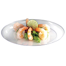 DINNERWARE, PLATES, CLEAR, DISPOSABLE PLASTIC