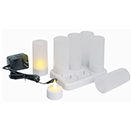 RECHARGEABLE TEALIGHTS, SET/6