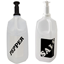 SALT & PEPPER REFILLERS, PLASTIC