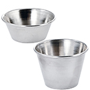 SAUCE CUPS, STAINLESS, PAG/1 DOZ.