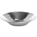 SERVING BOWLS, ROUND, HAMMERED FINISH STAINLESS
