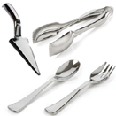 SERVING UTENTILS, SILVER DISPOSABLE PLASTIC - CAKE CUTTER, 40 EACH