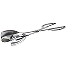 SALAD TONGS, MIRROR FINISH STAINLESS STEEL