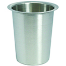 FLATWARE CYLINDER, SOLID, STAINLESS STEEL