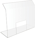 HEALTH SAFETY SHIELD WITH POS WINDOW,  31 3/4