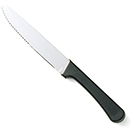 STEAK KNIFE, JUMBO, ROUNDED TIP,  POLYPROPYLENE HANDLE, PKG/1 DOZ.