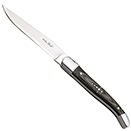 STEAK KNIFE, POINTED TIP, DARK WOOD HANDLE WITH STAINLESS BLADE, 1 DOZEN