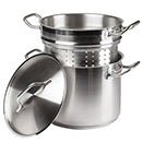 STEAMER/PASTA COOKERS, STAINLESS STEEL