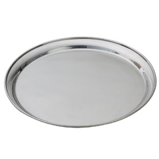 STAINLESS SERVING TRAYS, OVAL & ROUND