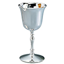 GOBLETS, BANQUET STYLE IN NICKELPLATE OR SILVERPLATE