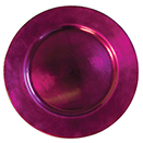 ACRYLIC CHARGER PLATE, RASPBERRY 