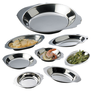 Stainless Steel Au Gratin Dishes