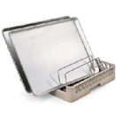 OPEN END SHEET PAN RACK WITH VINYL COATED INSERT